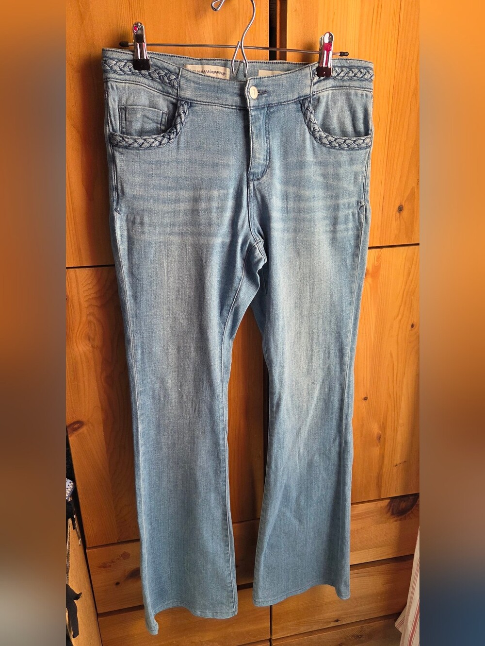 Pilcro By Anthropologie Women's  Light Wash Flared Leg Jeans Size 29